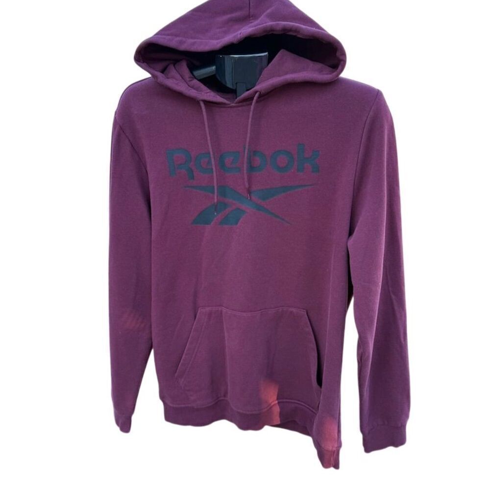 Reebok Men's Maroon Hoodie Sweatshirt Pullover Medium